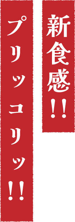 新食感!!プリッコリッ!!